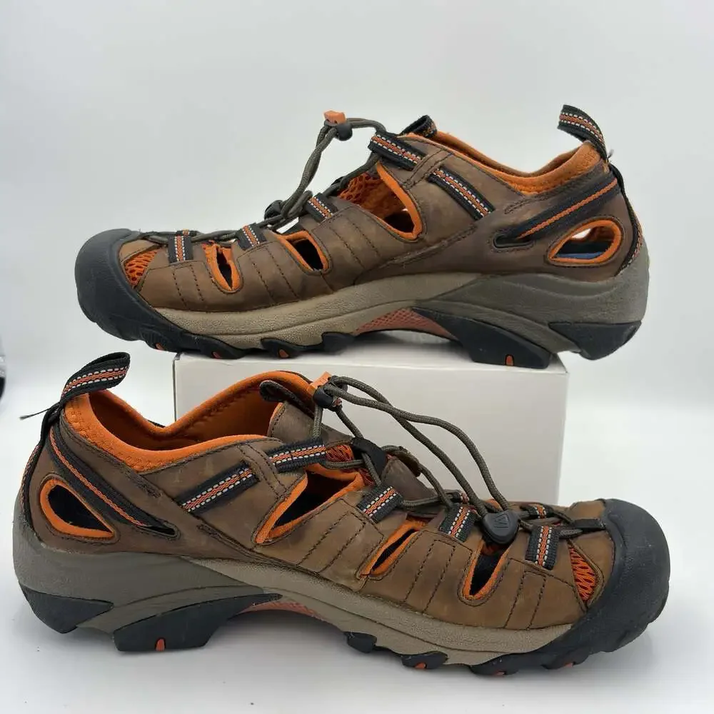KEEN Arroyo II Sandals Mens 11.5 Brown Leather Hiking Water Shoes 1008419